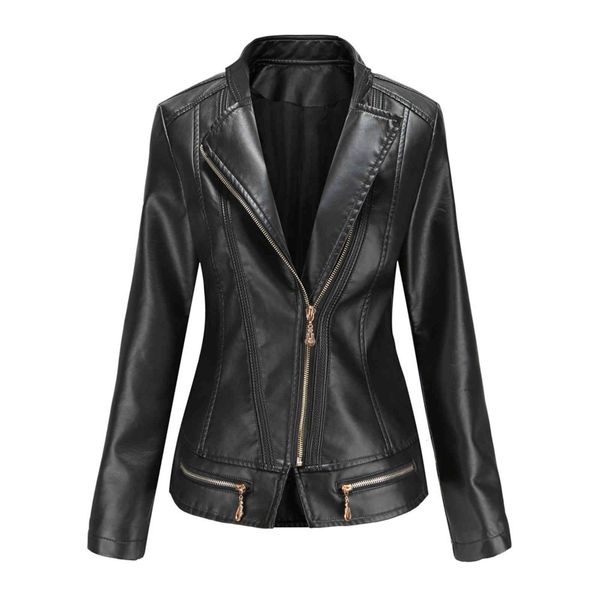 women's leather & faux new female leather jacket autumn fine spring turn-down collar plutonium of women with zipper motorcycle s o, Black
women's leather & faux new female leather jacket autumn fine spring turn-down collar plutonium of women with zipper motorcycle s o, Black
