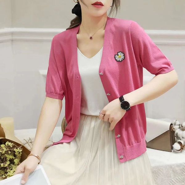 women's jackets short summer sleeve cardigan mesh sweaters with casual button-down fine open point outwear female knitted coat enx5, Black;brown
women's jackets short summer sleeve cardigan mesh sweaters with casual button-down fine open point outwear female knitted coat enx5, Black;brown