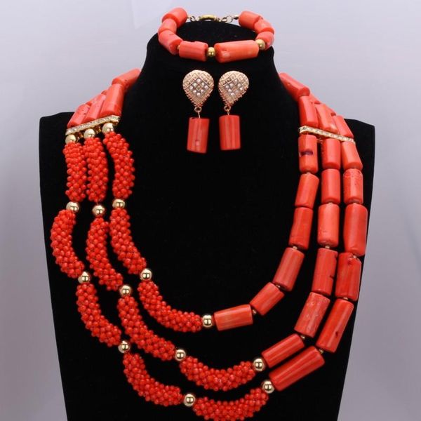earrings & necklace fashion original coral beads jewelry set orange red nigerian for women crystals wedding choker ladies 2021, Silver
earrings & necklace fashion original coral beads jewelry set orange red nigerian for women crystals wedding choker ladies 2021, Silver