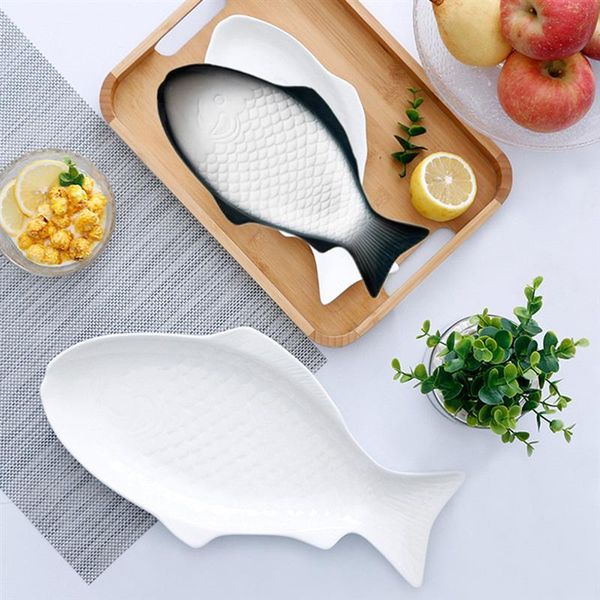 1pc 11/13/15 inches ceramic tableware creative plate fish shaped dish snack storage pan for restaurant home dinner dishes & plates
1pc 11/13/15 inches ceramic tableware creative plate fish shaped dish snack storage pan for restaurant home dinner dishes & plates