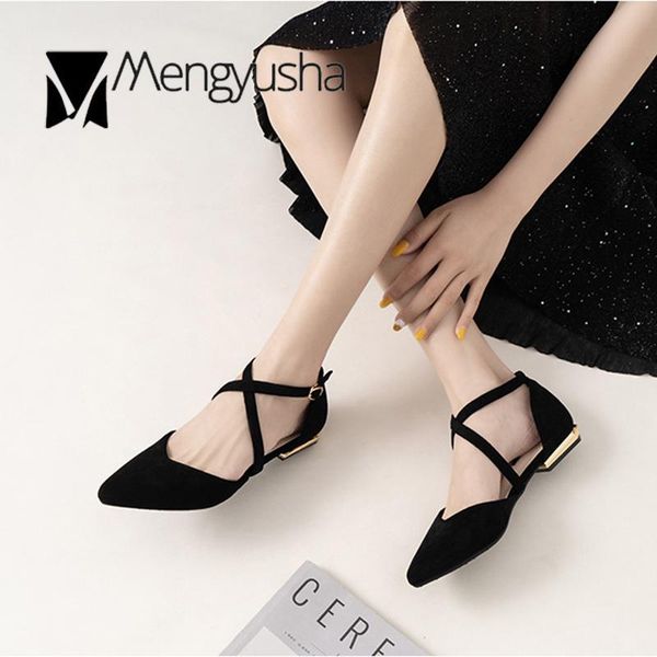 european cross band buckle strap cover heels sandalias femme pointy toe suede nude flats sandales gentle sandals women, Black
european cross band buckle strap cover heels sandalias femme pointy toe suede nude flats sandales gentle sandals women, Black