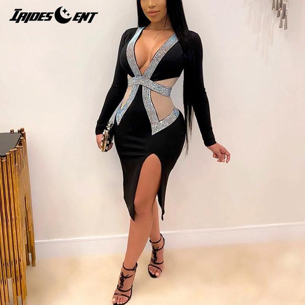 casual dresses autumn vintage dress mesh sequins patchwork women midi party club deep v-neck long sleeve side split pencil, Black;gray
casual dresses autumn vintage dress mesh sequins patchwork women midi party club deep v-neck long sleeve side split pencil, Black;gray
