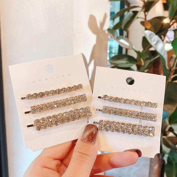 barrettes hairpin super flash diamond clip suit versatile bangs net red side korean hair accessories, Golden;silver
barrettes hairpin super flash diamond clip suit versatile bangs net red side korean hair accessories, Golden;silver