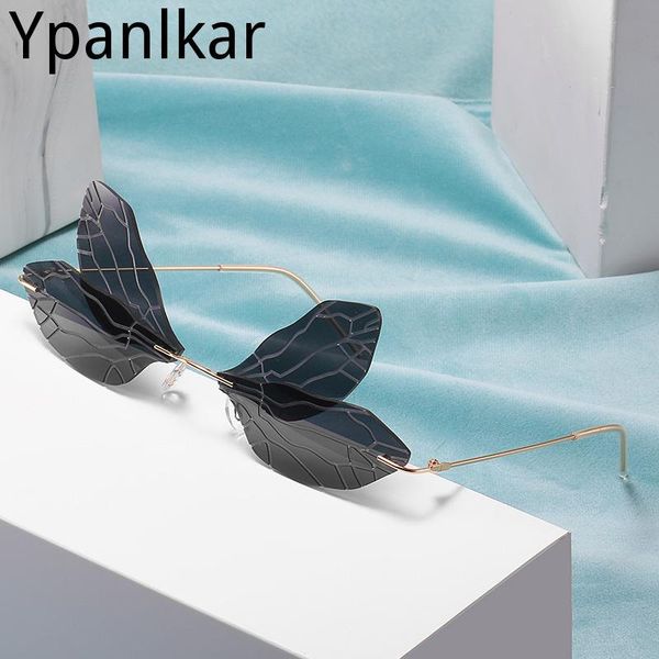 sunglasses rimless dragonfly wing women vintage clear ocean lens eyewear men pink sun glasses equipment shades uv400, White;black
sunglasses rimless dragonfly wing women vintage clear ocean lens eyewear men pink sun glasses equipment shades uv400, White;black