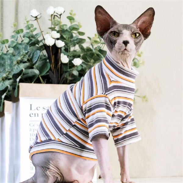 classic stripe cotton cat outfits spring summer dresses sphynx apparel hairless clothes costumes
classic stripe cotton cat outfits spring summer dresses sphynx apparel hairless clothes costumes