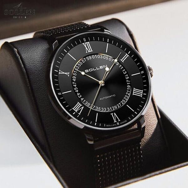 men mehanical watch mesh waterproof male clock fashion luminous hands roman numeral dial watches wristwatches, Slivery;brown
men mehanical watch mesh waterproof male clock fashion luminous hands roman numeral dial watches wristwatches, Slivery;brown