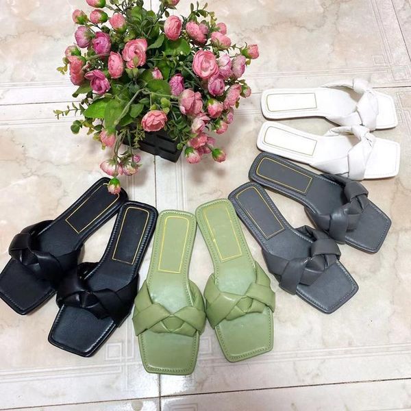 slippers summer solid color sandals open toe flat women's shoes woven beach square head design plus size, Black
slippers summer solid color sandals open toe flat women's shoes woven beach square head design plus size, Black