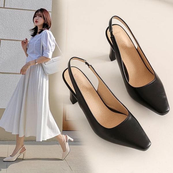 dress shoes summer women stiletto heels slingbacks ankle strap pointed toe ladies high heel pumps 5.5cm height, Black
dress shoes summer women stiletto heels slingbacks ankle strap pointed toe ladies high heel pumps 5.5cm height, Black