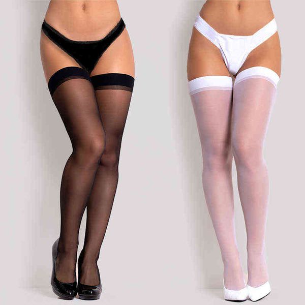 women rib high knee high socks cuff transparent silk stocking ladies thigh high socks black white stockings medias y1119
women rib high knee high socks cuff transparent silk stocking ladies thigh high socks black white stockings medias y1119
