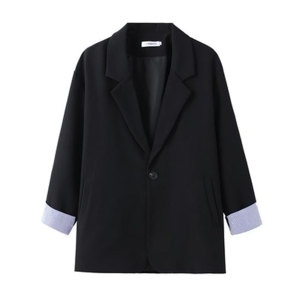 women's suits & blazers women trendy patchwork korean chic spring loose pockets ladies elegant coats single button minimalist plus siz, White;black
women's suits & blazers women trendy patchwork korean chic spring loose pockets ladies elegant coats single button minimalist plus siz, White;black