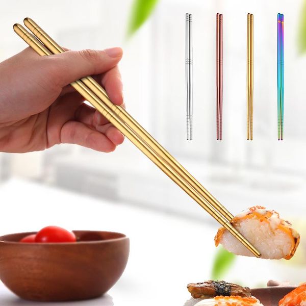 chopsticks 1 pair stainless steel laser engraving patterns sticks portable reusable chopstick sushi hashi non-slip
chopsticks 1 pair stainless steel laser engraving patterns sticks portable reusable chopstick sushi hashi non-slip
