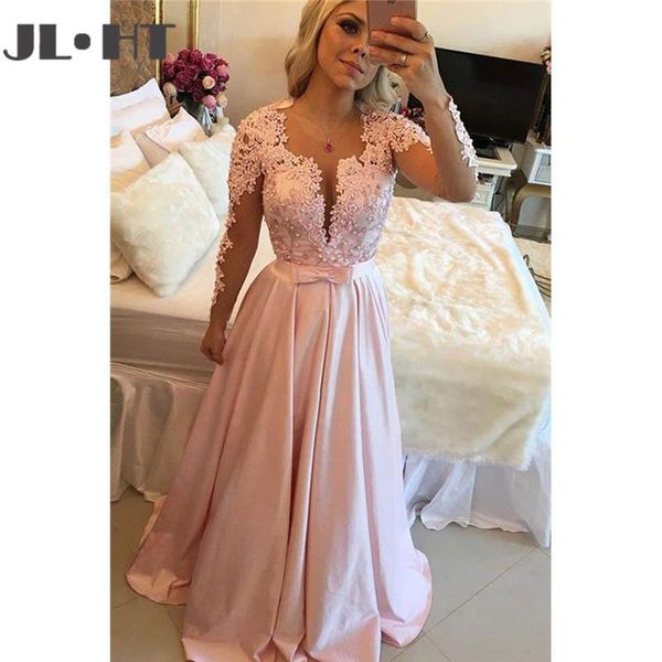 party dresses beauty evening beaded long a-line sleeves appliques prom dress bow satin modest custom made, White;black
party dresses beauty evening beaded long a-line sleeves appliques prom dress bow satin modest custom made, White;black