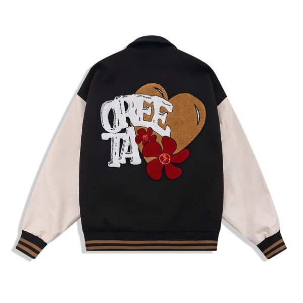 men's hoodies & sweatshirts european american style embroidered baseball jacket trend of men contrast color sew loose collar k7xa, Black
men's hoodies & sweatshirts european american style embroidered baseball jacket trend of men contrast color sew loose collar k7xa, Black