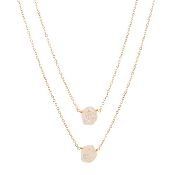 design double layer chain gold choker necklace women korean style pearl pendant fashion jewelry necklaces, Silver
design double layer chain gold choker necklace women korean style pearl pendant fashion jewelry necklaces, Silver