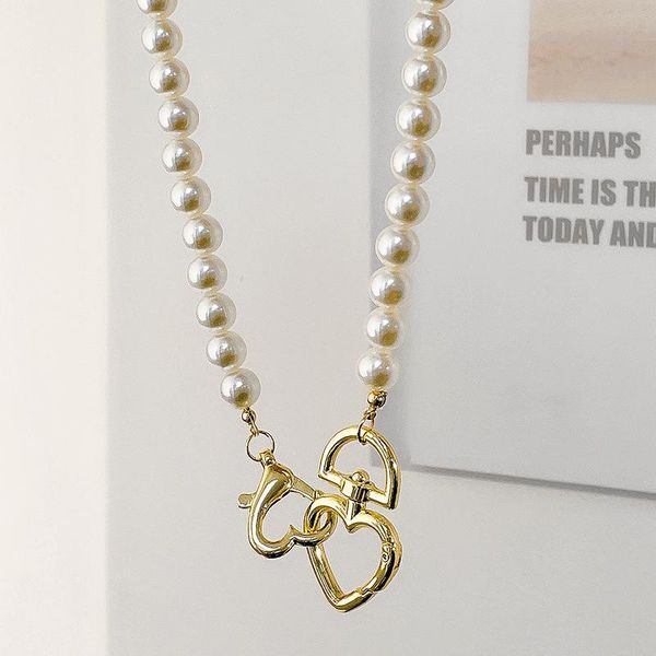 chokers korean imitation pearl clavicle chain necklace metal key lock love heart choker for women short fashion jewelry gifts, Golden;silver
chokers korean imitation pearl clavicle chain necklace metal key lock love heart choker for women short fashion jewelry gifts, Golden;silver
