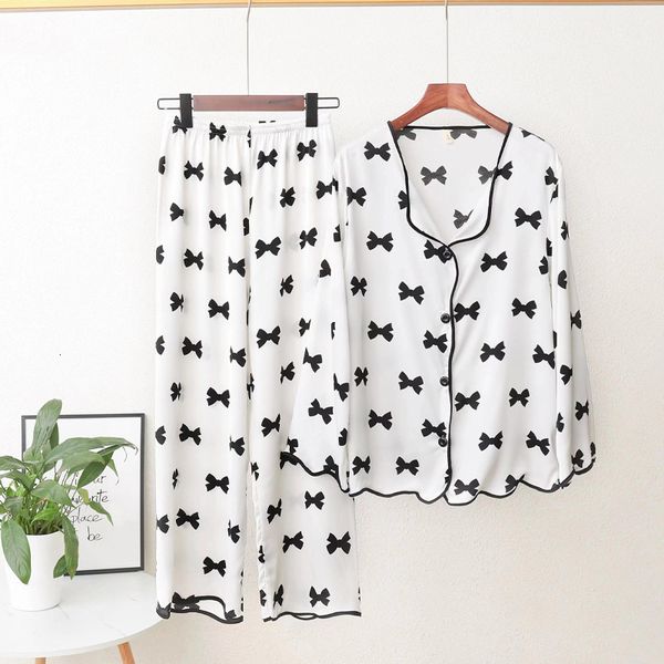 spring thin long sleeve trousers silk women's pajamas sweet casual suit ice and autumn day home wear, Black;red
spring thin long sleeve trousers silk women's pajamas sweet casual suit ice and autumn day home wear, Black;red