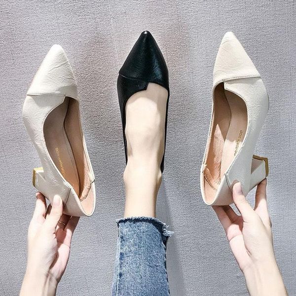 dress shoes women pumps high heels zapatos de mujer pointed toe soft leather work party single square, Black
dress shoes women pumps high heels zapatos de mujer pointed toe soft leather work party single square, Black