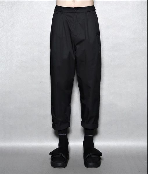 men's pants fashion harlan hong kong summer loose large pleated casual british knight nine point, Black
men's pants fashion harlan hong kong summer loose large pleated casual british knight nine point, Black