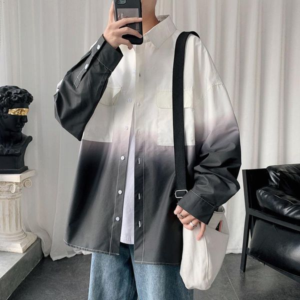 tie-dye long-sleeved shirts mens s-2xl autumn cotton gradient shirt men's fashion retro casual men streetwear wild loose, White;black
tie-dye long-sleeved shirts mens s-2xl autumn cotton gradient shirt men's fashion retro casual men streetwear wild loose, White;black