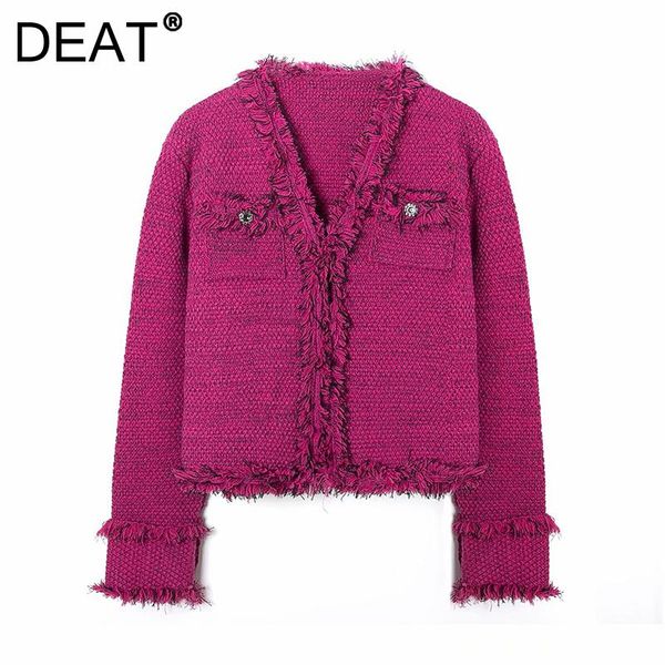 women's jackets deat women jacket v-neck tassel long sleeve solid color single-breasted casual coat 2021 fashion autumn spring 13v233, Black;brown
women's jackets deat women jacket v-neck tassel long sleeve solid color single-breasted casual coat 2021 fashion autumn spring 13v233, Black;brown