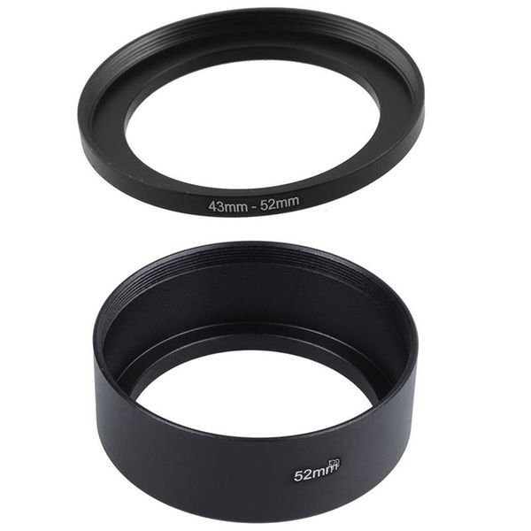 pcs 43mm to 52mm metal step up filter ring adapter & 1 sunshade for lens adapters mounts
pcs 43mm to 52mm metal step up filter ring adapter & 1 sunshade for lens adapters mounts