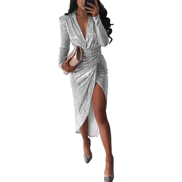 casual dresses ladies fashion hip-wrapped dress v-neck long sleeve dinner party split maxi women autumn dropship vestidos, Black;gray
casual dresses ladies fashion hip-wrapped dress v-neck long sleeve dinner party split maxi women autumn dropship vestidos, Black;gray