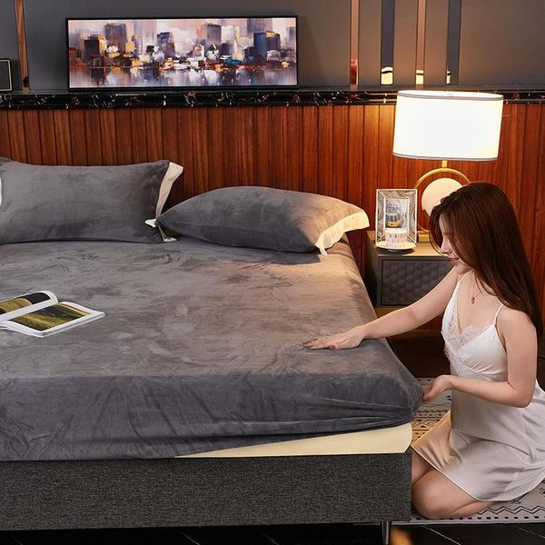 solid color flannel bed sheet milk velvet fitted elastic linen mattress cover queen king size bedding set bedspread sheets & sets
solid color flannel bed sheet milk velvet fitted elastic linen mattress cover queen king size bedding set bedspread sheets & sets