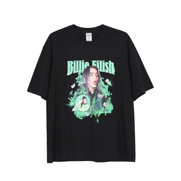 character print short sleeve t-shirt men's fashion 5-sleeve summer street trend loose half sleeve t-shirt, White
character print short sleeve t-shirt men's fashion 5-sleeve summer street trend loose half sleeve t-shirt, White
