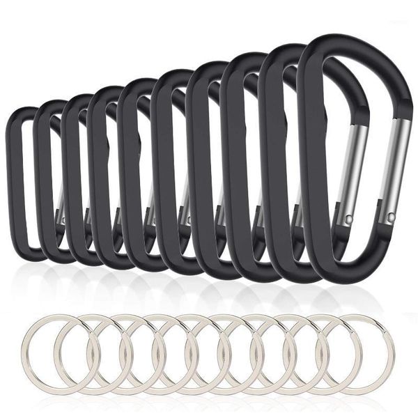 3inch/8cm aluminum carabiner clips,premium durable d-ring caribeaner with keyring for home rv camping fishing hiking tra cords, slings and w
3inch/8cm aluminum carabiner clips,premium durable d-ring caribeaner with keyring for home rv camping fishing hiking tra cords, slings and w