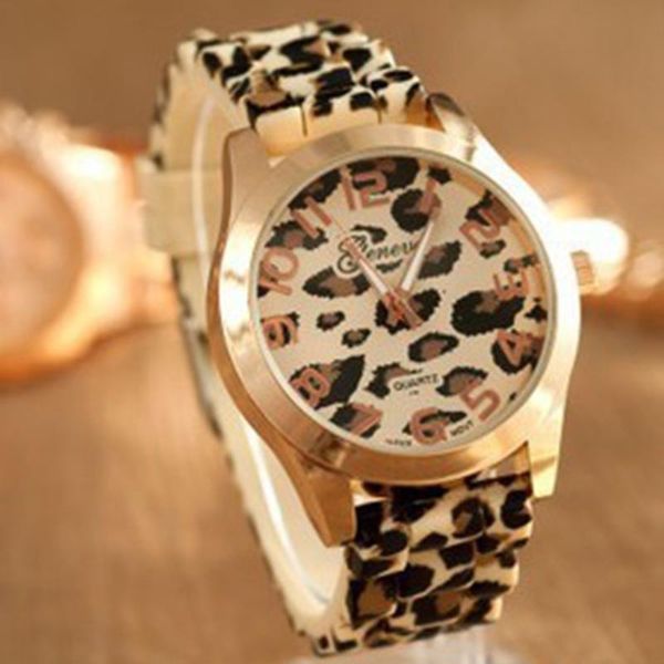 wristwatches fashion geneva leopard silicone jelly gel quartz analog wrist watch casual watches ladies women, Slivery;brown
wristwatches fashion geneva leopard silicone jelly gel quartz analog wrist watch casual watches ladies women, Slivery;brown