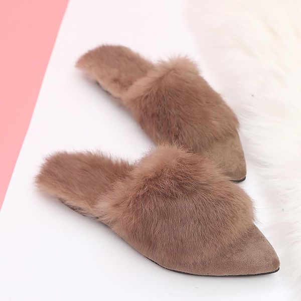 slippers fashion women winter faux fur slides ladies cute warm plush mules slip on casual flat shoes woman furry flip flops, Black
slippers fashion women winter faux fur slides ladies cute warm plush mules slip on casual flat shoes woman furry flip flops, Black