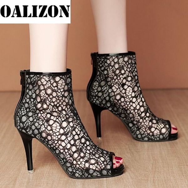 fashion basic sandals boots women high heels pumps hollow out mesh fish mouth party shoes dress cool ankle stiletto, Black
fashion basic sandals boots women high heels pumps hollow out mesh fish mouth party shoes dress cool ankle stiletto, Black