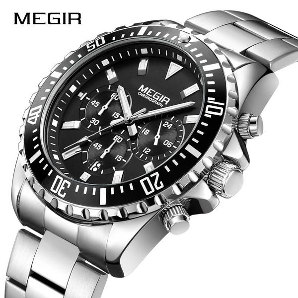 wristwatches megir luxury business quartz men watch stainless-steel chronograph casual fashion male clock relogio masculino, Slivery;brown
wristwatches megir luxury business quartz men watch stainless-steel chronograph casual fashion male clock relogio masculino, Slivery;brown