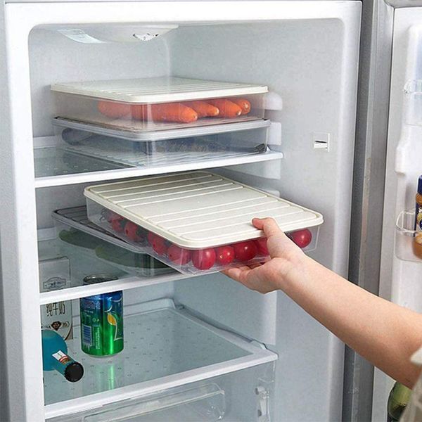 storage bottles & jars 2pcs single layer refrigerator container plastic box food dumplings airtight home organizer grains beans kit
storage bottles & jars 2pcs single layer refrigerator container plastic box food dumplings airtight home organizer grains beans kit