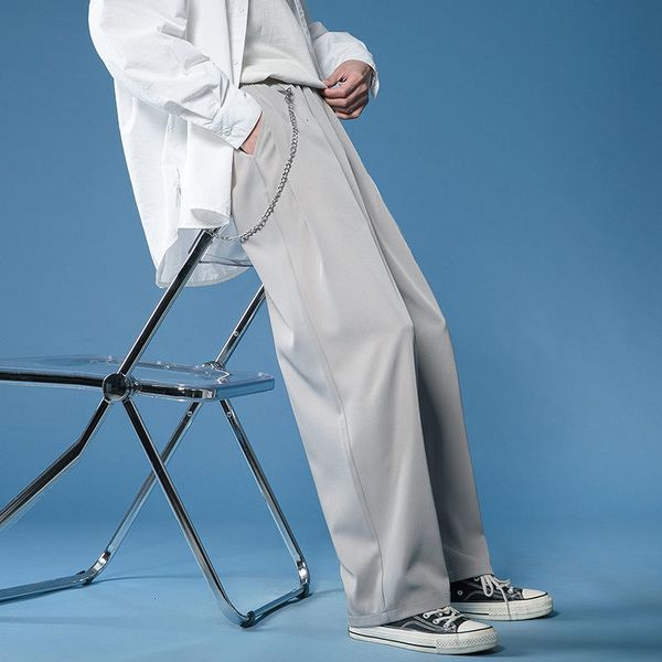 pant spring summer wide-leg men's fashion casual men streetwear korean loose straight-leg suit mens pants, Black
pant spring summer wide-leg men's fashion casual men streetwear korean loose straight-leg suit mens pants, Black