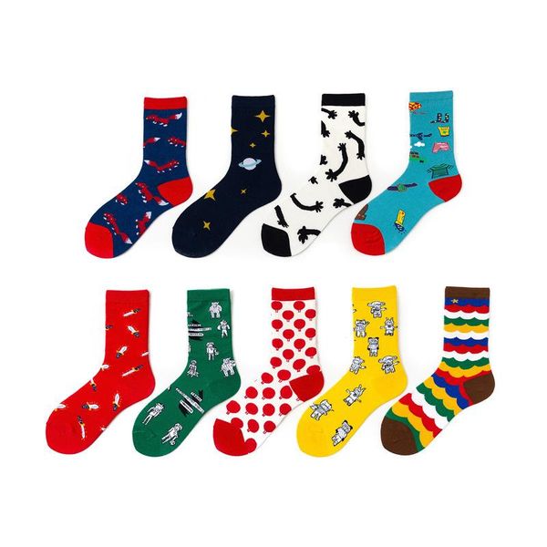 men's socks cotton fashion and comfortable women's colorful harajuku funny cute cartoon planet animal art paint star long, Black
men's socks cotton fashion and comfortable women's colorful harajuku funny cute cartoon planet animal art paint star long, Black
