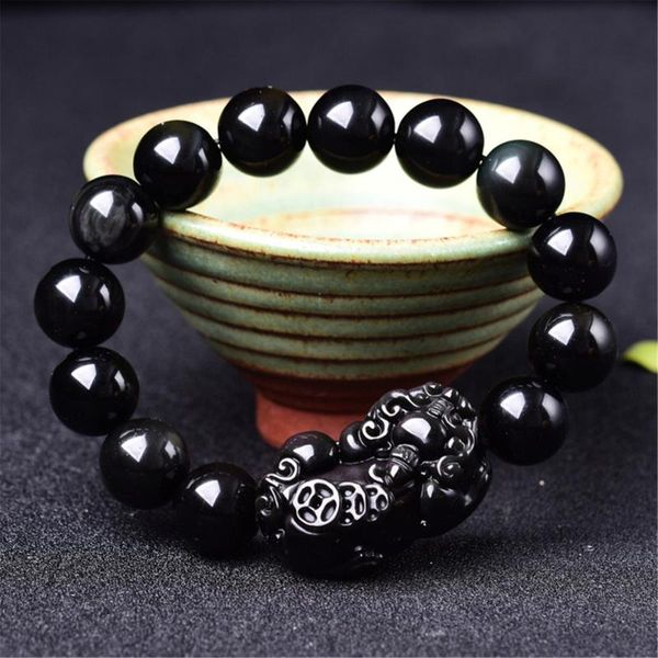 beaded, strands consecrated feng shui black obsidian bracelet for men and women natural handchain 10-12-14mm wealth protection lucky pixiu b
beaded, strands consecrated feng shui black obsidian bracelet for men and women natural handchain 10-12-14mm wealth protection lucky pixiu b