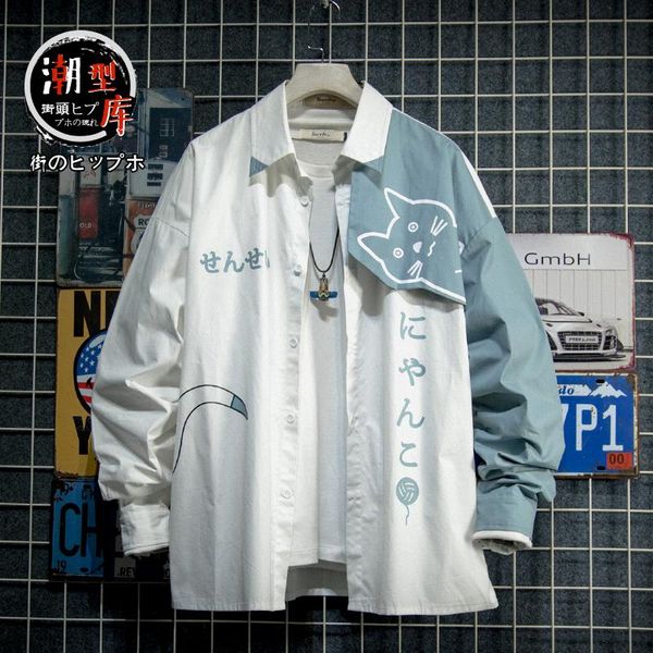 fashion trend men's baggy printed long sleeve shirt plus velvet shirts camisas de hombre men clothing bc50cs casual, White;black
fashion trend men's baggy printed long sleeve shirt plus velvet shirts camisas de hombre men clothing bc50cs casual, White;black