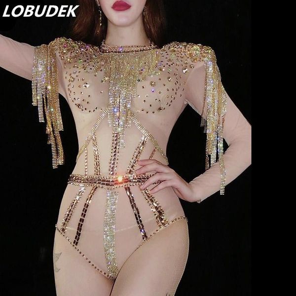 women's jumpsuits & rompers bar stage women dance team gold rhinestones bodysuit crystals tassel mesh bodysuits nightclub dj singer per, Black;white
women's jumpsuits & rompers bar stage women dance team gold rhinestones bodysuit crystals tassel mesh bodysuits nightclub dj singer per, Black;white