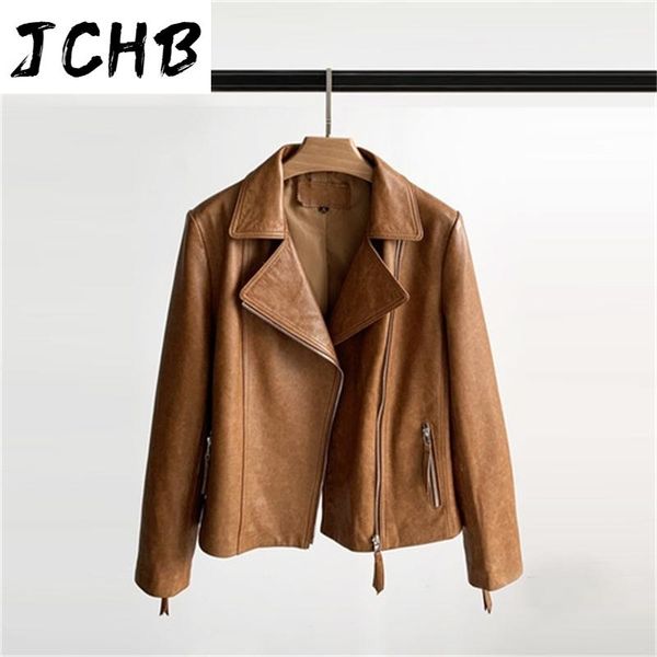 women's leather & faux jchb 2021 short genuine jacket women 100% sheepskin coat female spring autumn clothes mujer chaqueta pph, Black
women's leather & faux jchb 2021 short genuine jacket women 100% sheepskin coat female spring autumn clothes mujer chaqueta pph, Black