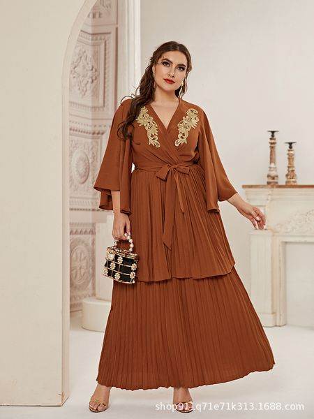 eid turkey muslim cake dress women kaftan jubah robe abaya hijab vestidos ruffle sleeve islamic clothing duabi arabic mulsuman, Red
eid turkey muslim cake dress women kaftan jubah robe abaya hijab vestidos ruffle sleeve islamic clothing duabi arabic mulsuman, Red