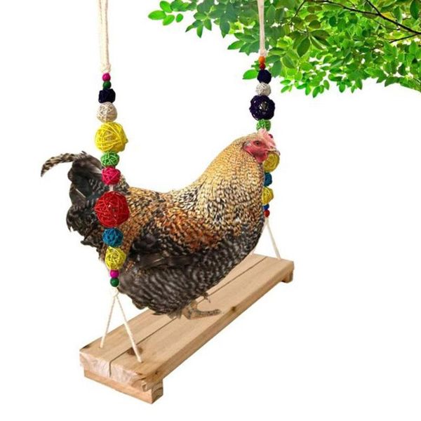 other bird supplies chicken stand swing toy colorful handmade wooden perch with bells for parrot pet trainning
other bird supplies chicken stand swing toy colorful handmade wooden perch with bells for parrot pet trainning