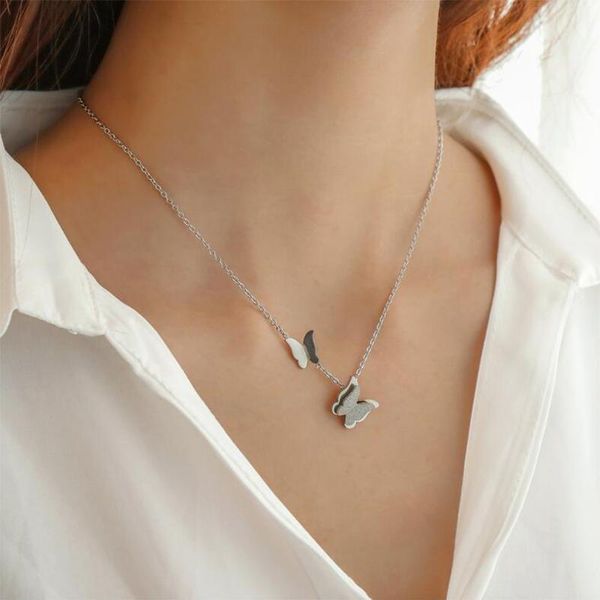pendant necklaces non-fading stainless steel double butterfly gold silver color necklace women choker pendants femme chain jewelry
pendant necklaces non-fading stainless steel double butterfly gold silver color necklace women choker pendants femme chain jewelry