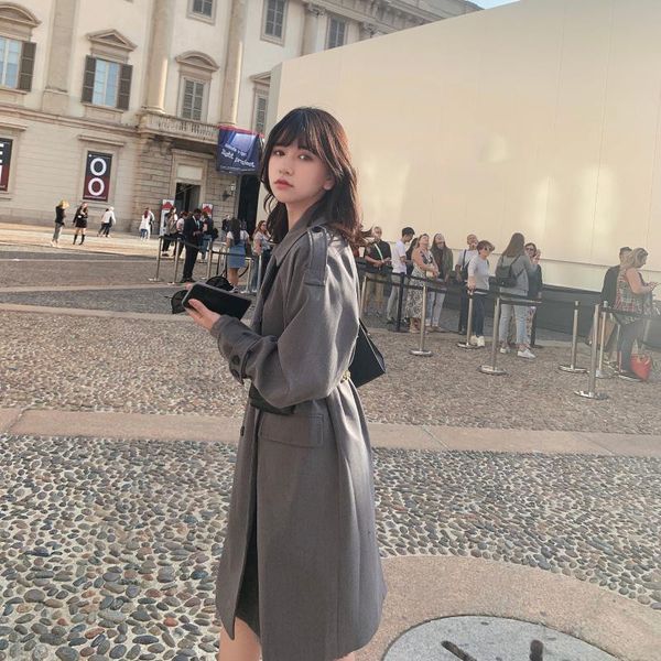 women's trench coats mishow 2021 autumn winter gray windbreaker coat women causal lapel double-breasted long sleeve mx19c7348, Tan;black
women's trench coats mishow 2021 autumn winter gray windbreaker coat women causal lapel double-breasted long sleeve mx19c7348, Tan;black