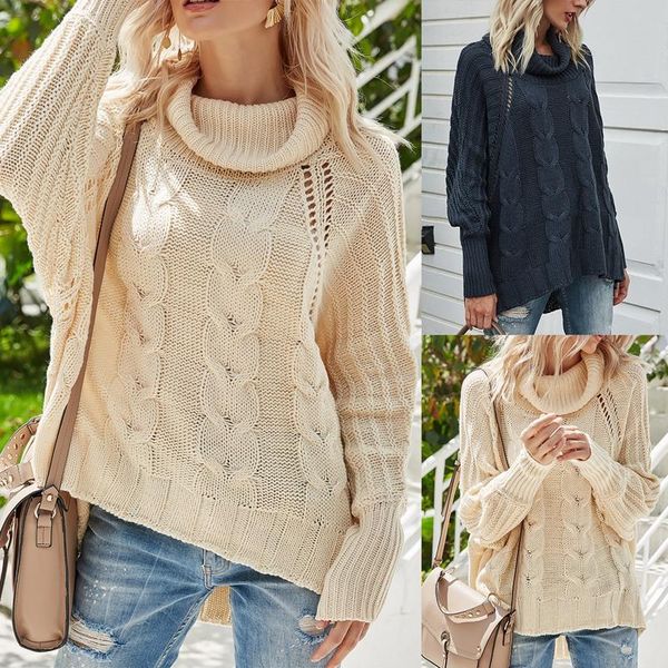 women's sweaters hollow loose raglan cable pullover turtleneck sweater in autumn and winter, White;black
women's sweaters hollow loose raglan cable pullover turtleneck sweater in autumn and winter, White;black