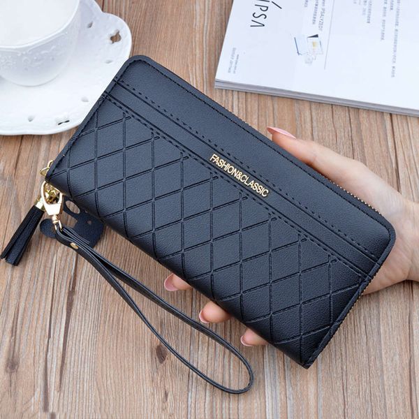 2021 wallet women's long korean version large capacity tassel zipper plaid pocket bag mobile phone ec0h, Red;black
2021 wallet women's long korean version large capacity tassel zipper plaid pocket bag mobile phone ec0h, Red;black