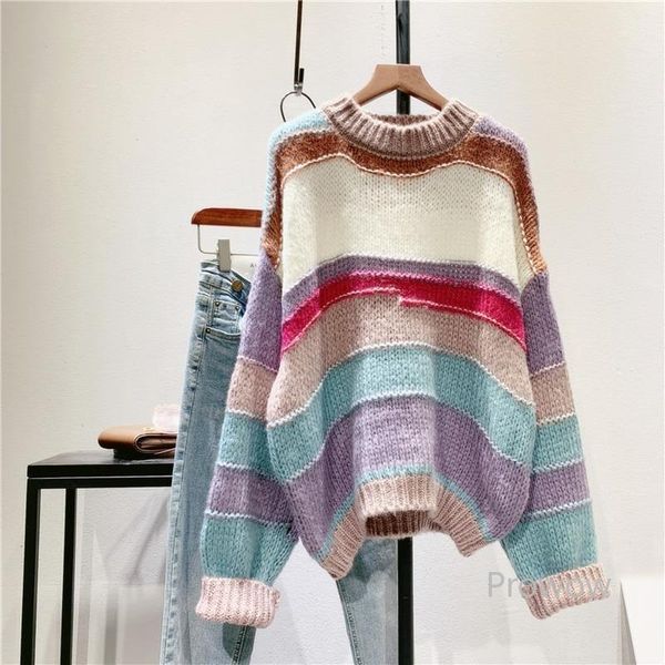 striped sweater women 2021 fashion jumper lazy oaf pullover students sweaters korean o-neck loose sueter mujer women's, White;black
striped sweater women 2021 fashion jumper lazy oaf pullover students sweaters korean o-neck loose sueter mujer women's, White;black