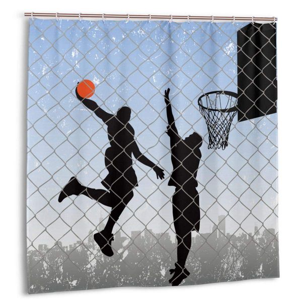 shower curtain for bathroom decor curtains set,basketball in the street theme two players on grungy damaged backdrop fabric bath
shower curtain for bathroom decor curtains set,basketball in the street theme two players on grungy damaged backdrop fabric bath