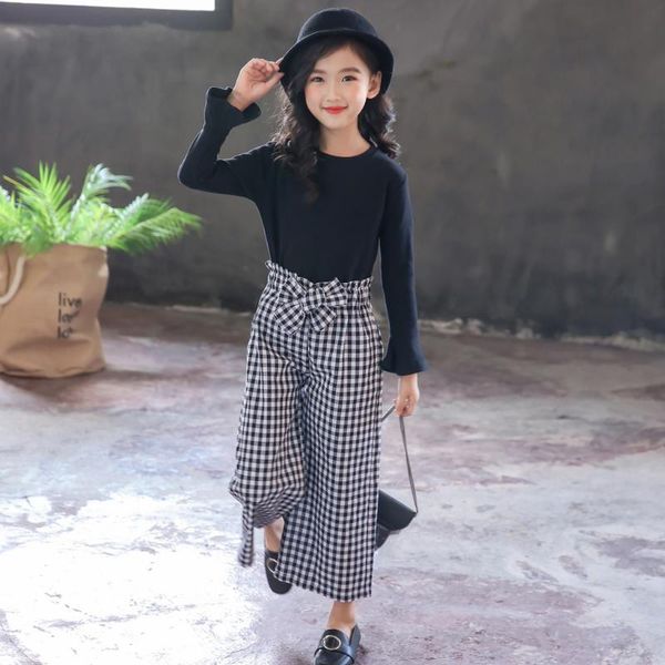 clothing sets #vw children girls solid clothes fashion ruffle shirt +bow plaid loose pants outfits costume vetement fille, White
clothing sets #vw children girls solid clothes fashion ruffle shirt +bow plaid loose pants outfits costume vetement fille, White