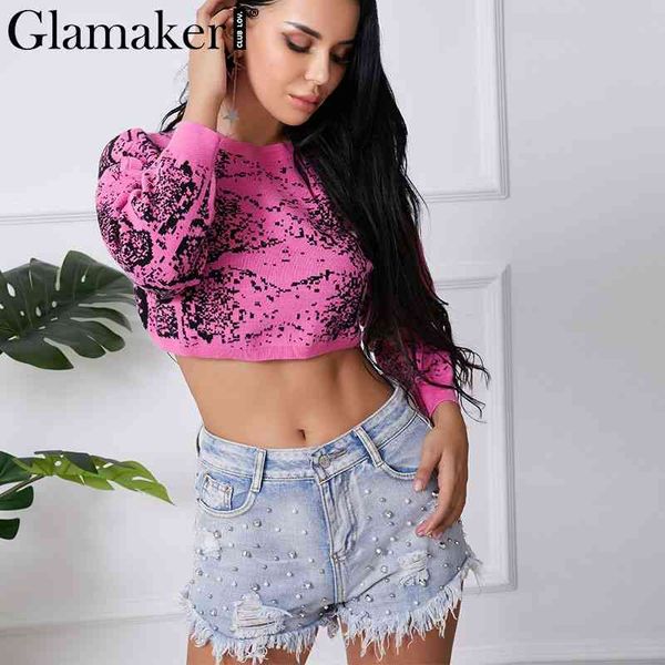 glamaker neno red sweaters female short pullover jumper knitted sweater women club party lady sweater pull femme 210414, White;black
glamaker neno red sweaters female short pullover jumper knitted sweater women club party lady sweater pull femme 210414, White;black